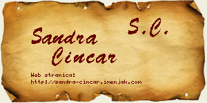 Sandra Cincar vizit kartica